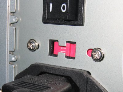 110v/230v selector switch