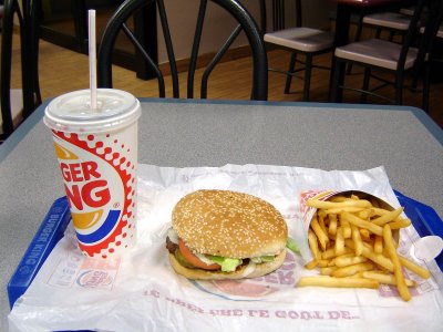 Burger King Whopper Combo April 2005, Mississauga, Canada